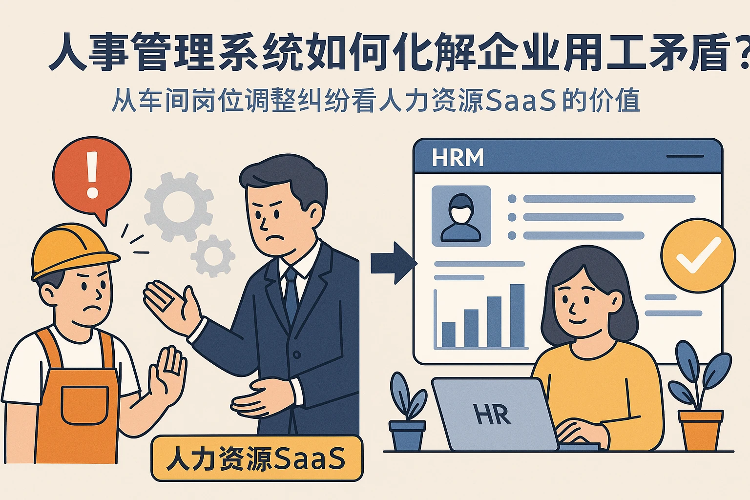 人事管理系统如何化解企业用工矛盾?从车间岗位调整纠纷看人力资源SaaS的价值