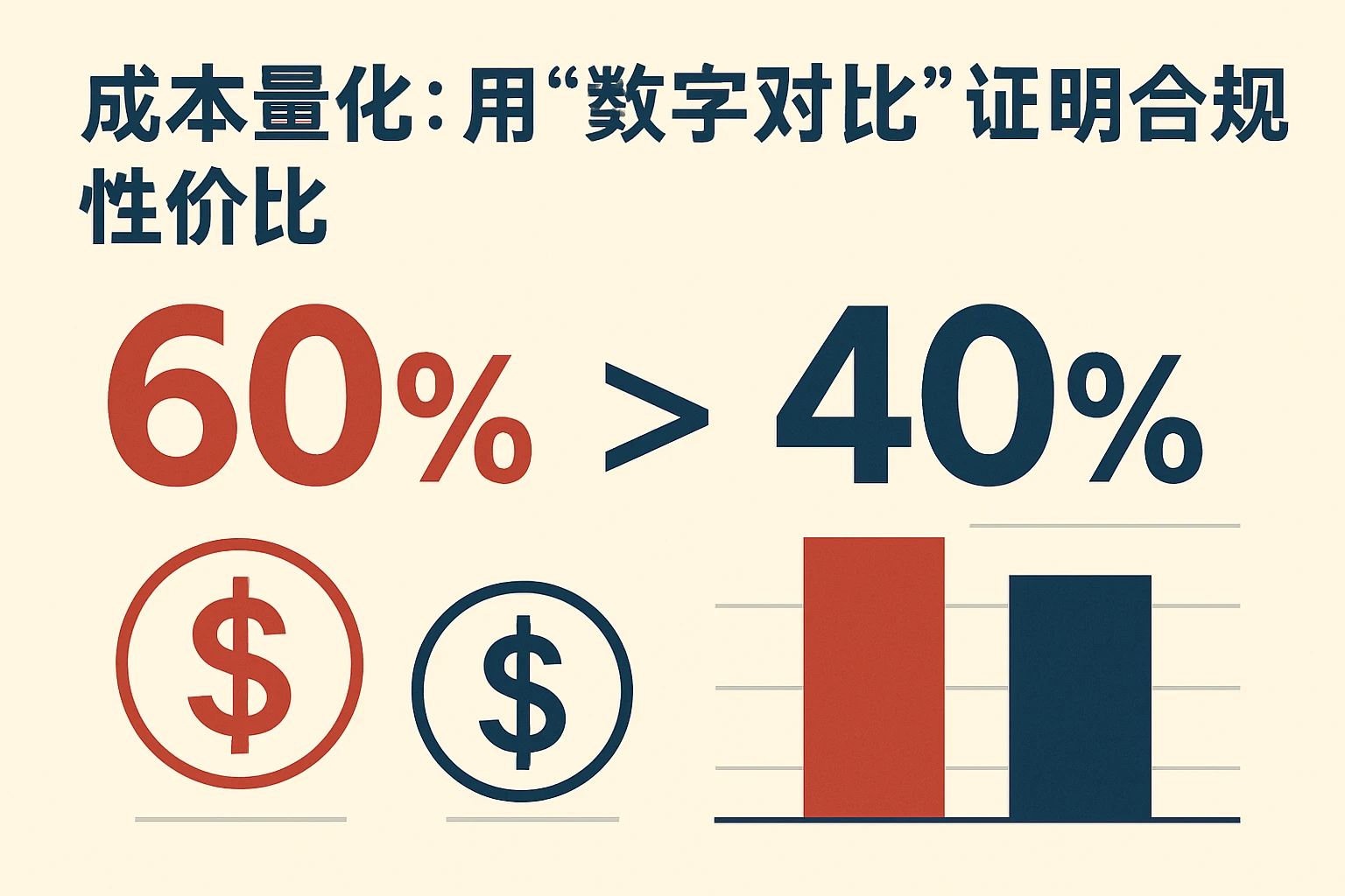 2. 成本量化：用“数字对比”证明合规性价比