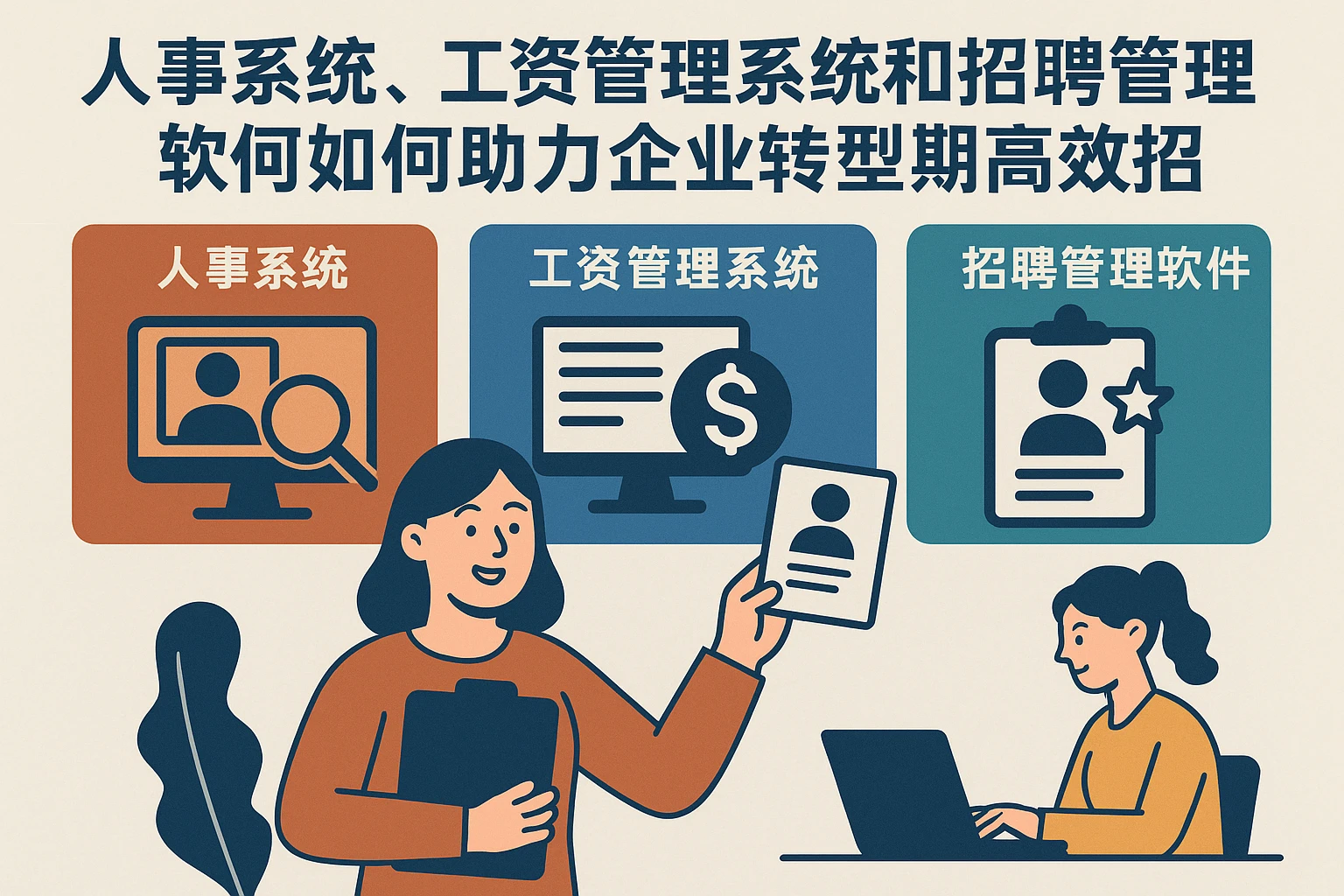 人事系统、工资管理系统和招聘管理软件如何助力企业转型期高效招聘