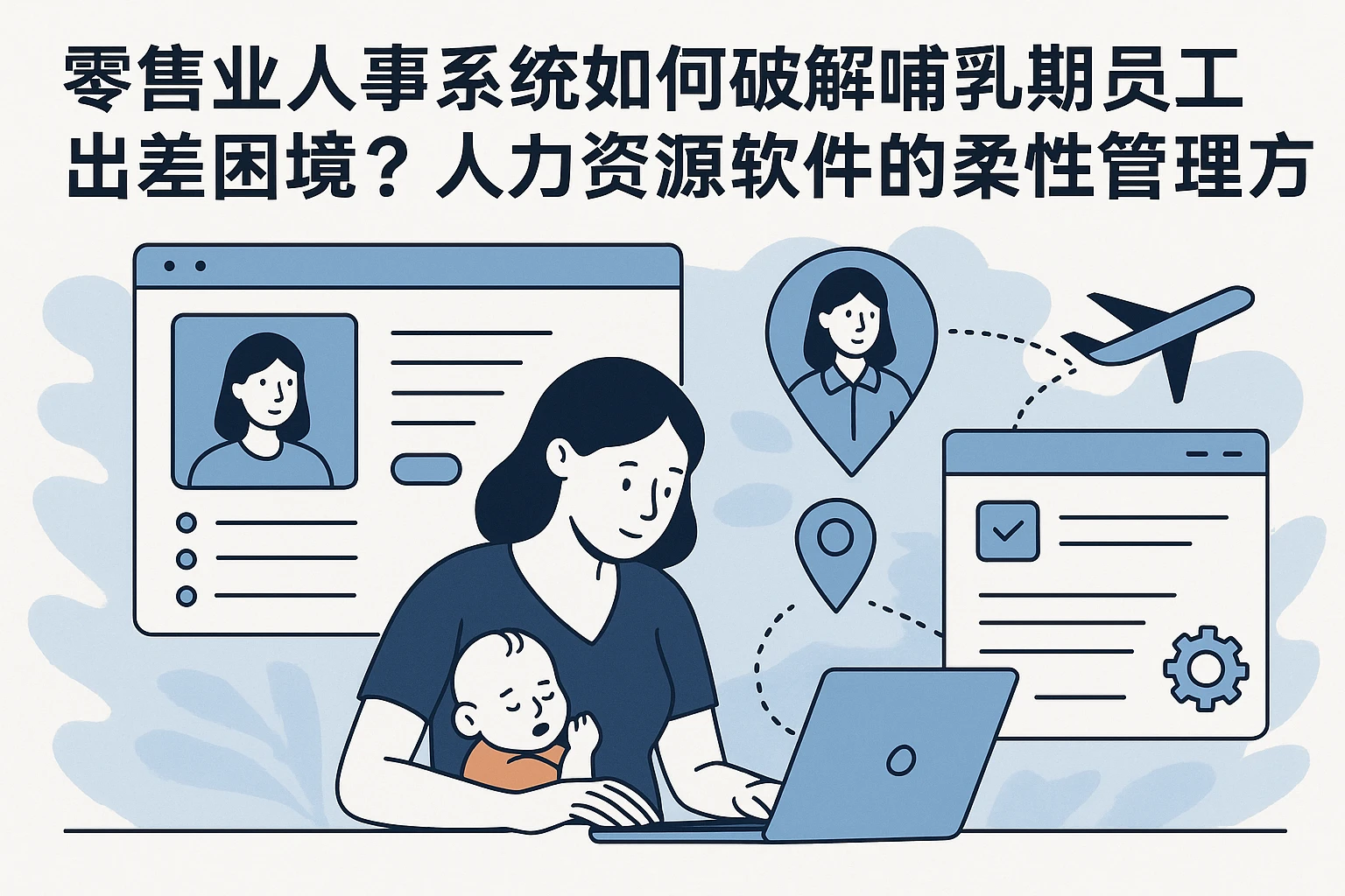 零售业人事系统如何破解哺乳期员工出差困境？人力资源软件的柔性管理方案