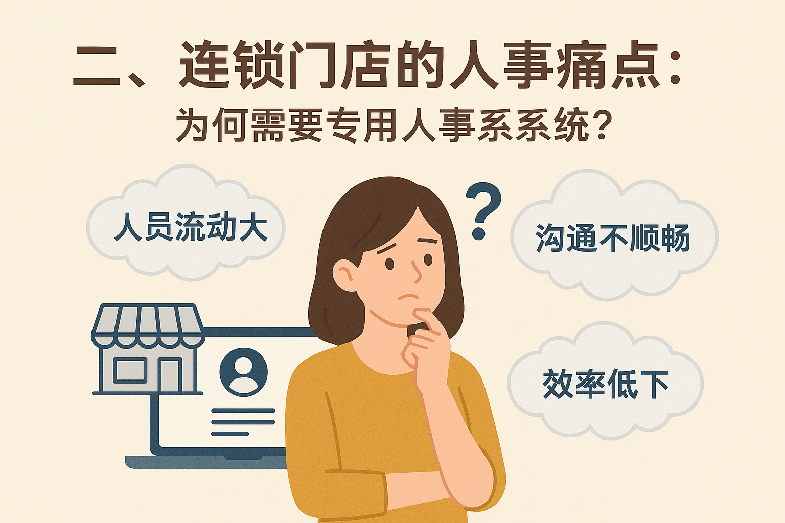 二、连锁门店的人事痛点：为何需要专用人事系统？