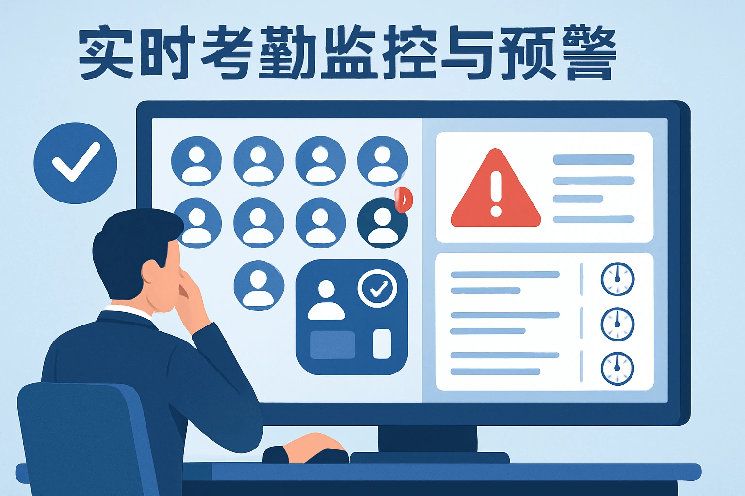 实时考勤监控与预警
