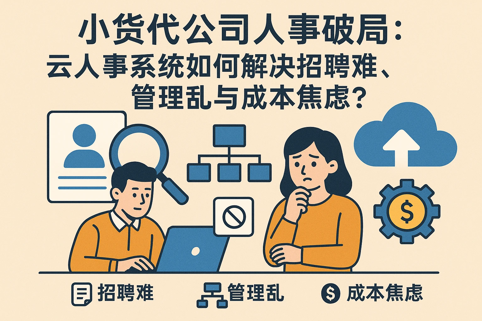 小货代公司人事破局：云人事系统如何解决招聘难、管理乱与成本焦虑？