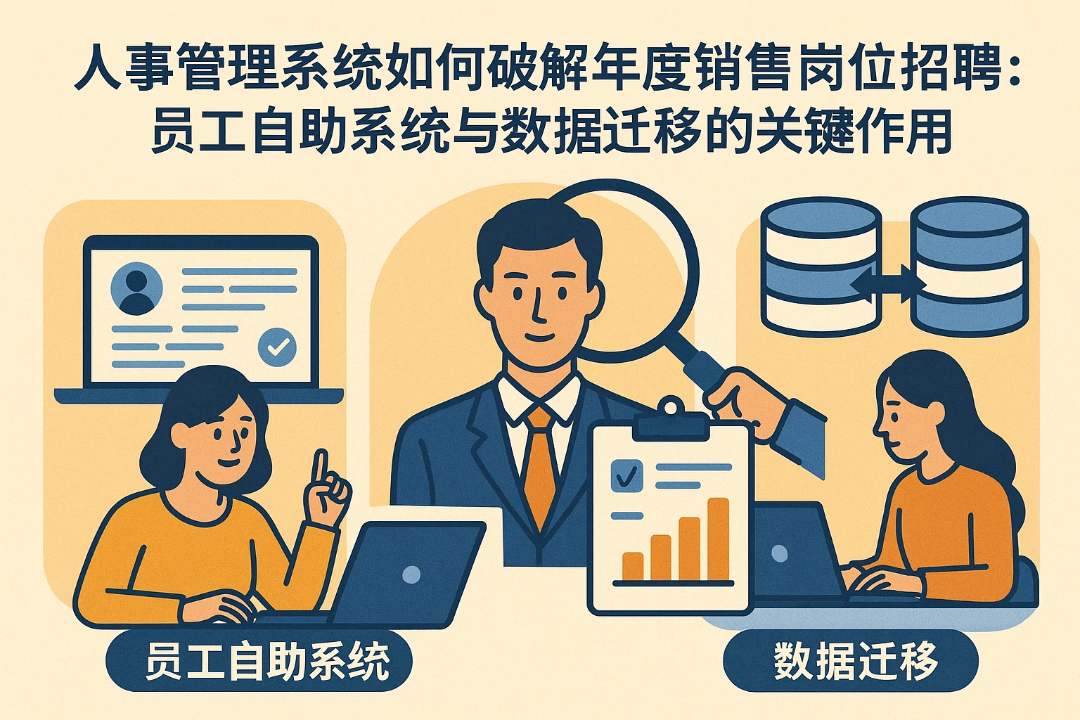 人事管理系统如何破解年底销售岗位招聘难题：员工自助系统与数据迁移的关键作用
