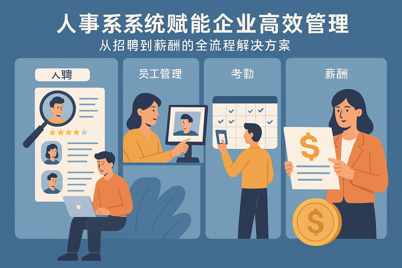 人事系统赋能企业高效管理:从招聘到薪酬的全流程解决方案