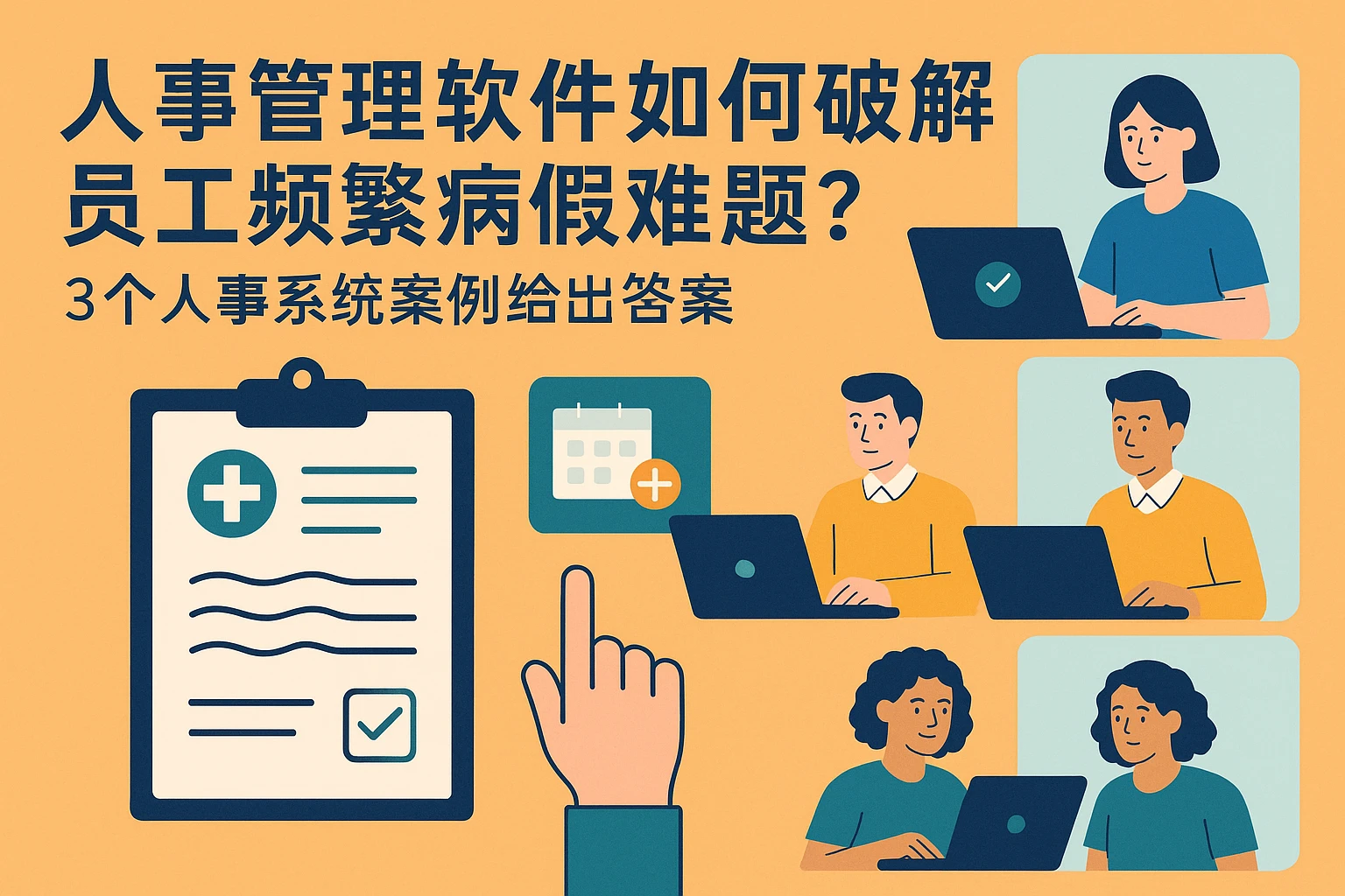 人事管理软件如何破解员工频繁病假难题？3个人事系统案例给出答案