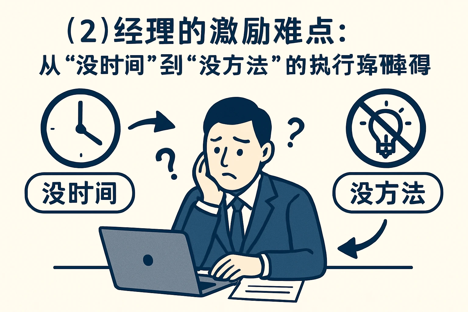 （2）经理的激励难点：从“没时间”到“没方法”的执行障碍