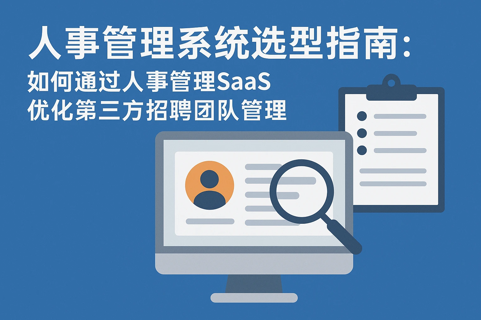 人事管理系统选型指南:如何通过人事管理SaaS优化第三方招聘团队管理