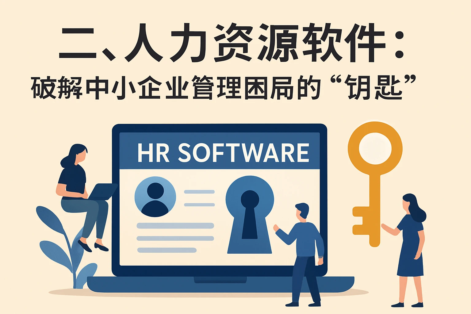 二、人力资源软件：破解中小企业管理困局的“钥匙”