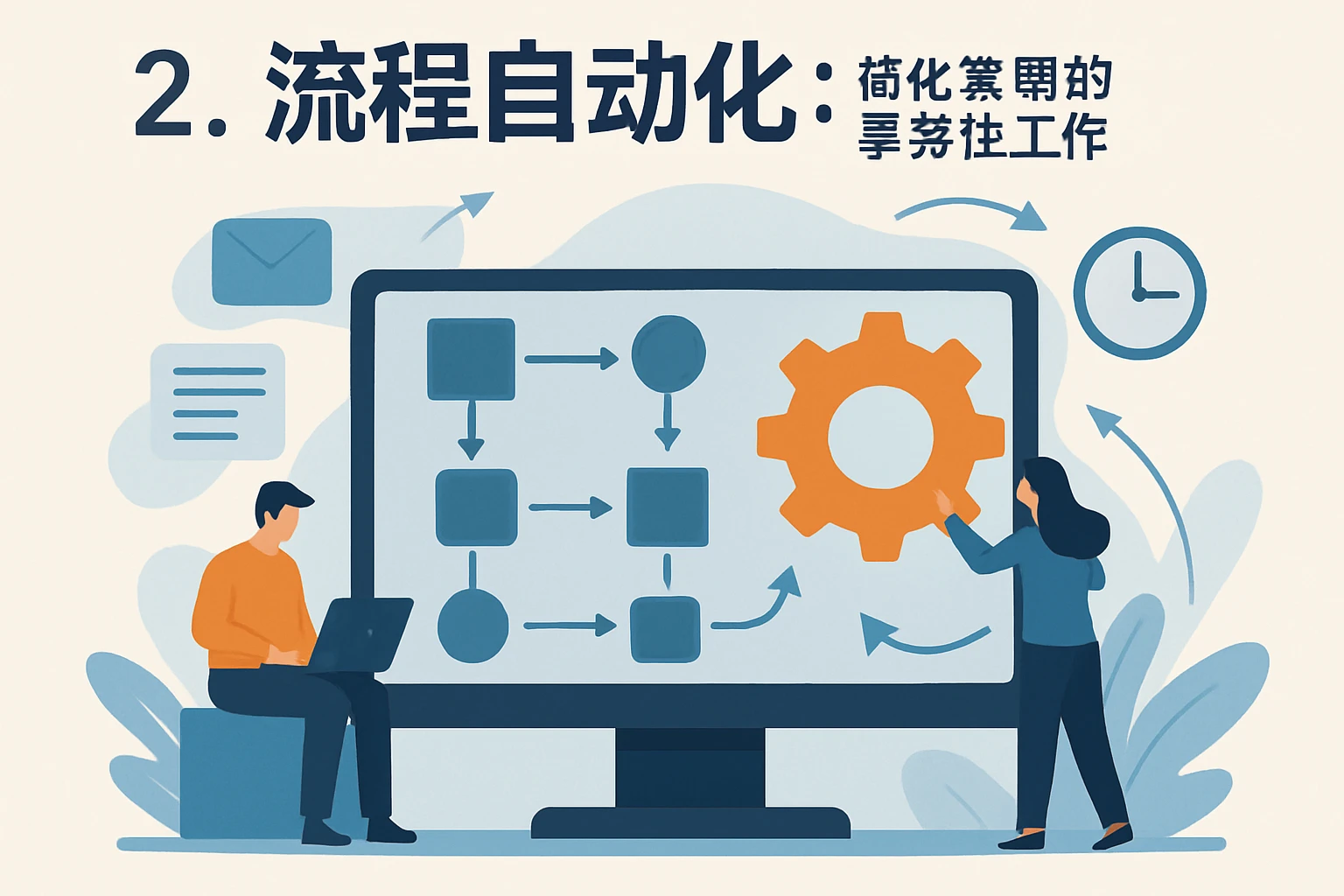 2. 流程自动化:简化繁琐的事务性工作