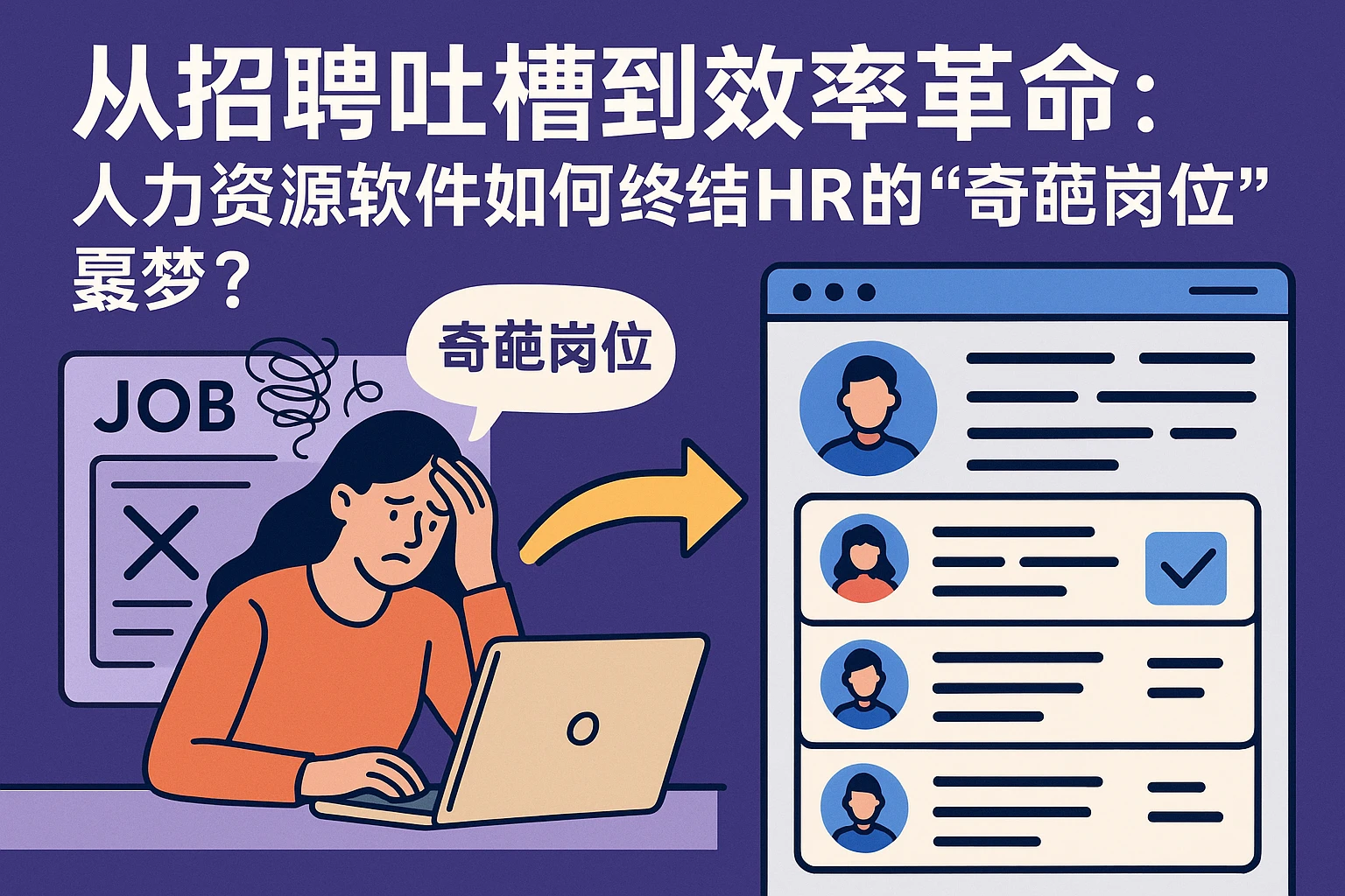 从招聘吐槽到效率革命：人力资源软件如何终结HR的“奇葩岗位”噩梦？