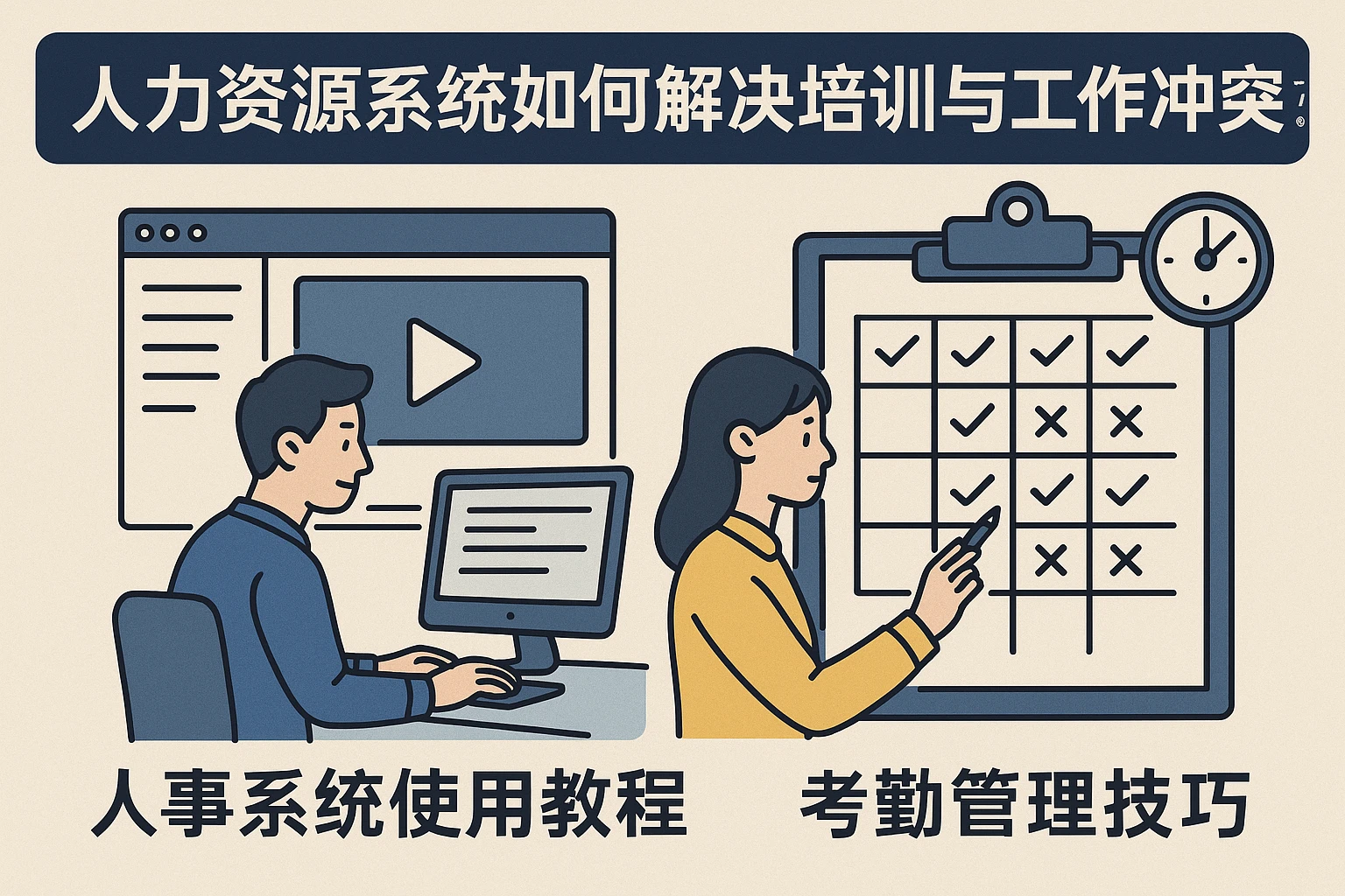 人力资源系统如何解决培训与工作冲突?人事系统使用教程与考勤管理技巧