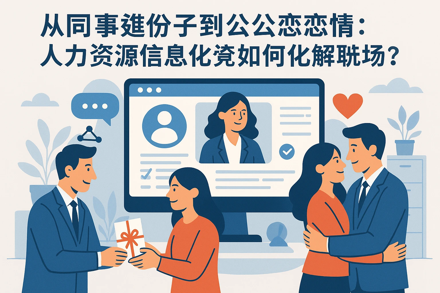 从同事随份子到办公室恋情：人力资源信息化系统如何化解职场社交痛点？