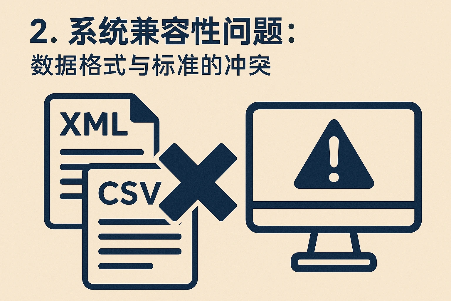 2. 系统兼容性问题：数据格式与标准的冲突