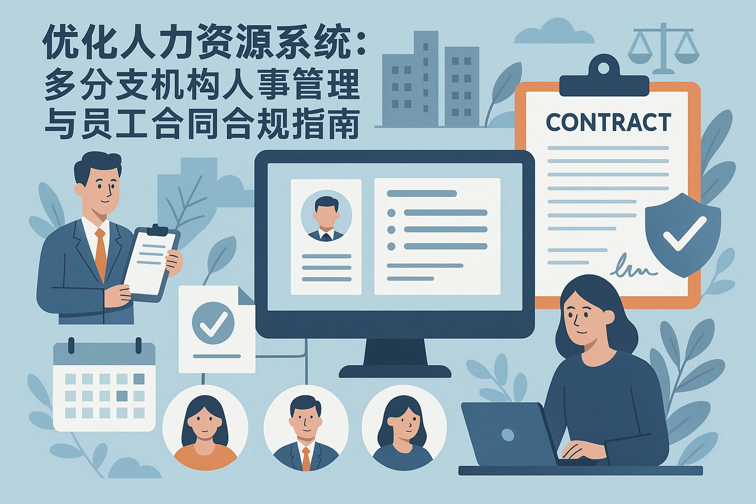 优化人力资源系统：多分支机构人事管理与员工合同合规指南