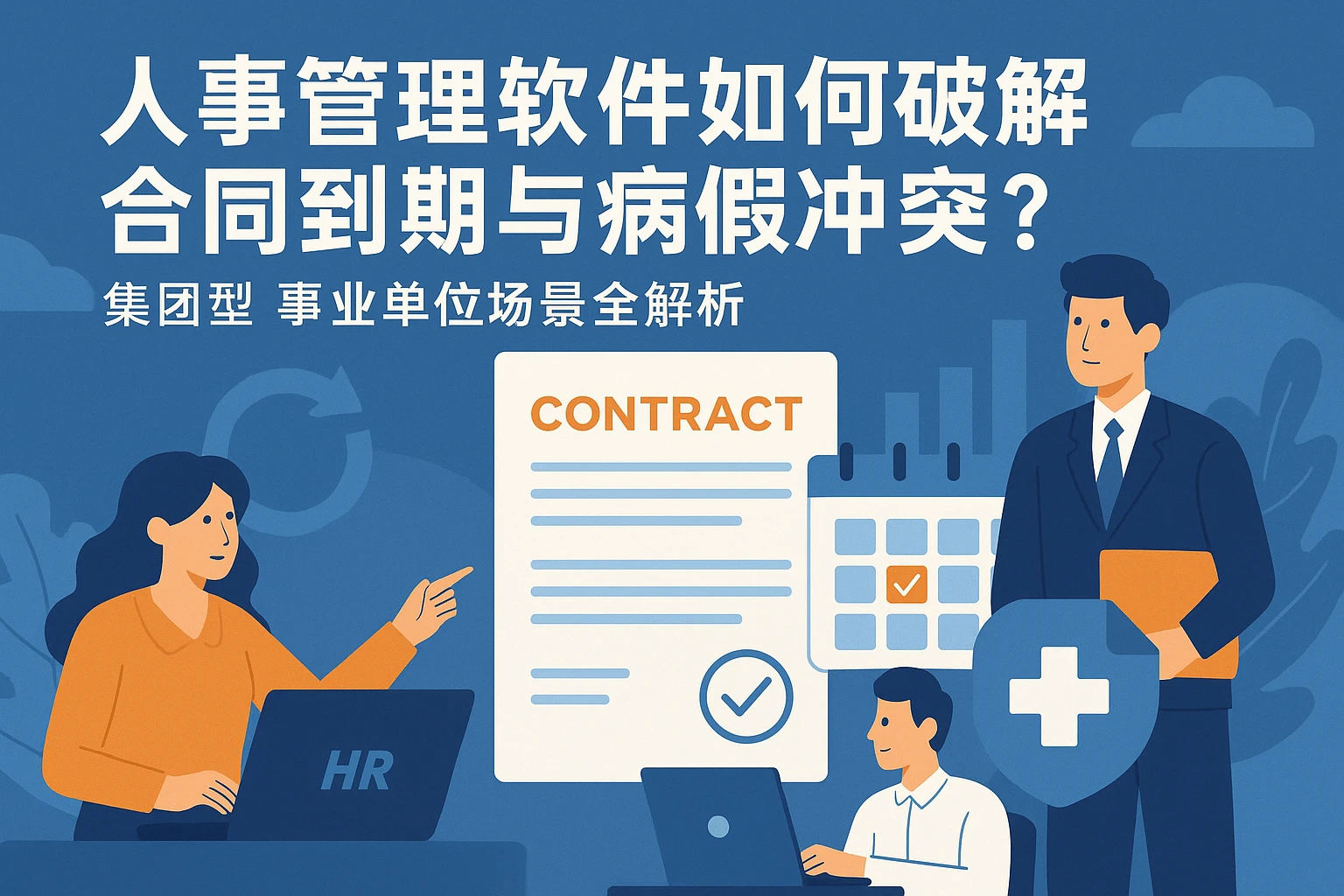 人事管理软件如何破解合同到期与病假冲突？集团型/事业单位场景全解析