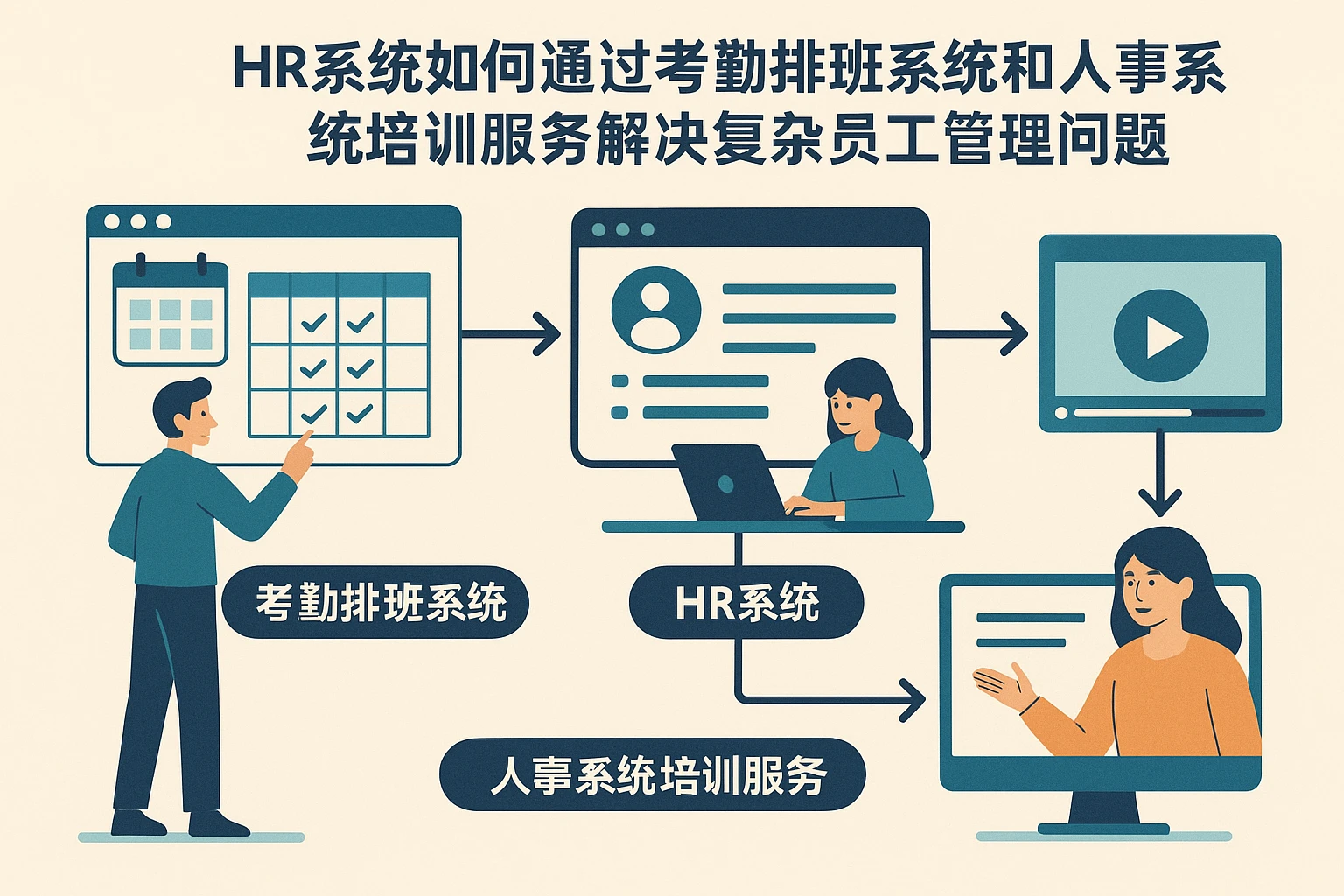 HR系统如何通过考勤排班系统和人事系统培训服务解决复杂员工管理问题