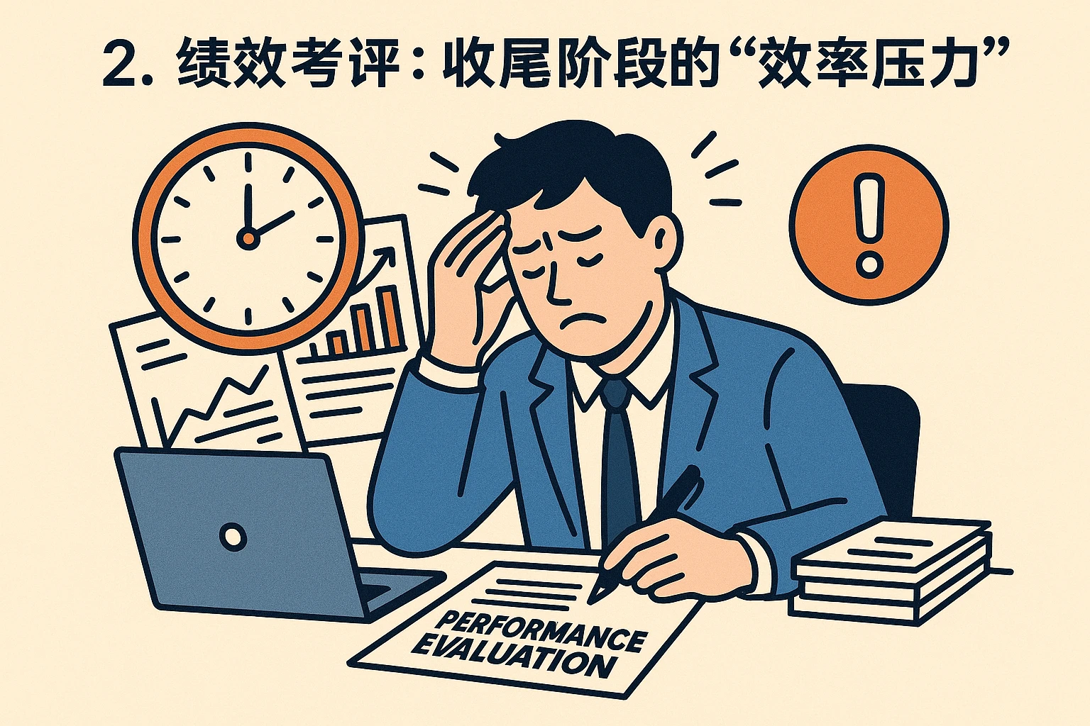 2. 绩效考评:收尾阶段的“效率压力”