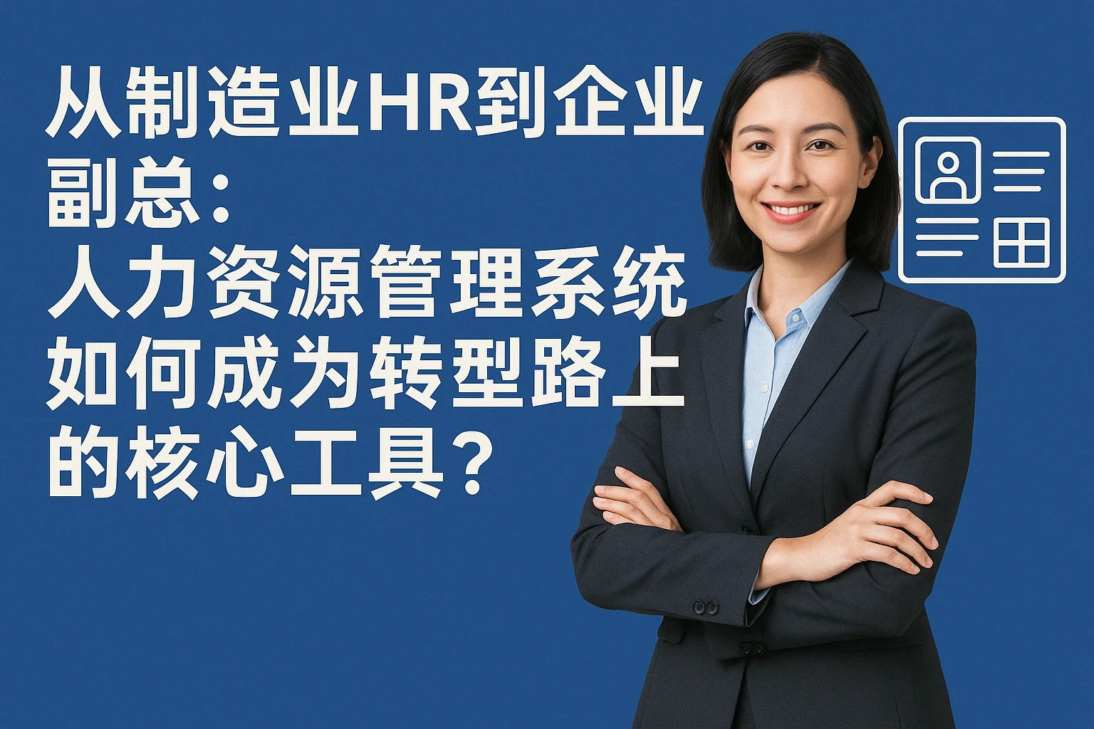 从制造业HR到企业副总:人力资源管理系统如何成为转型路上的核心工具?