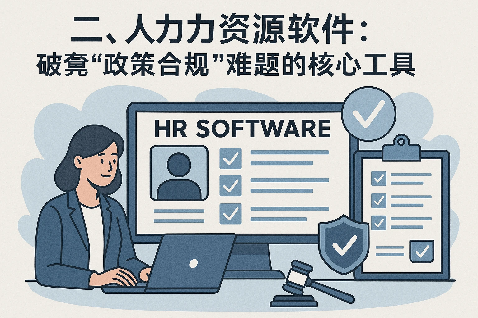 二、人力资源软件:破解“政策合规”难题的核心工具