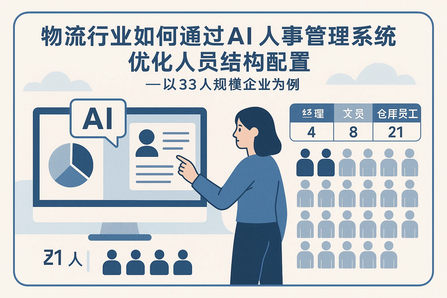 物流行业如何通过AI人事管理系统优化人员结构配置——以33人规模企业为例