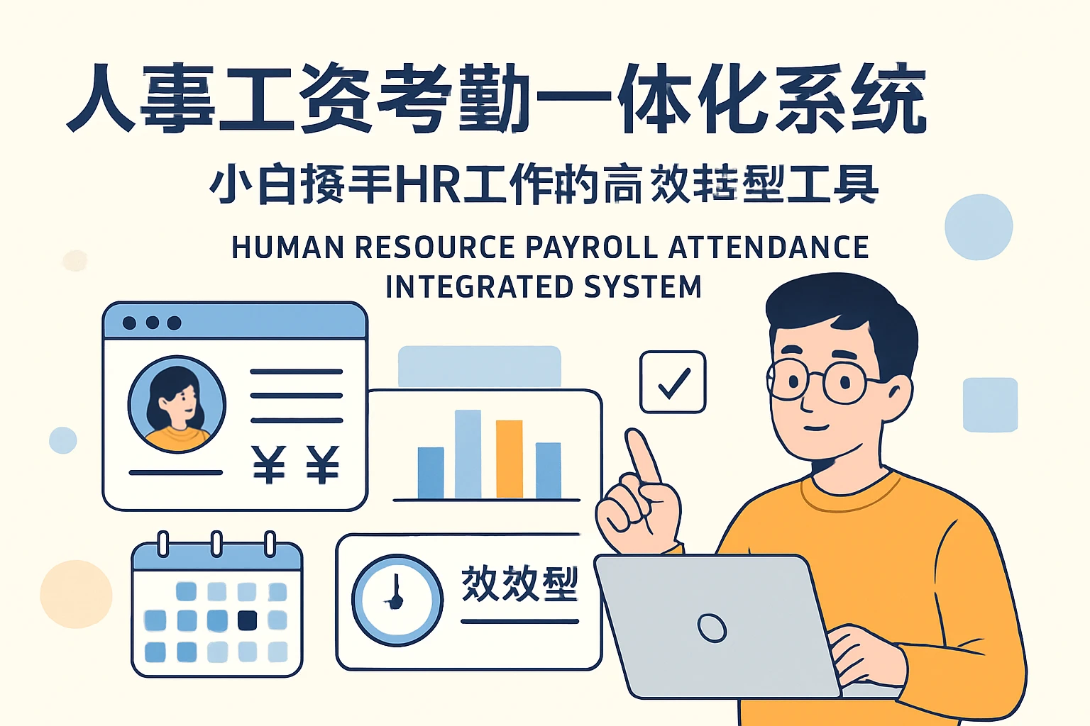 人事工资考勤一体化系统:小白接手HR工作的高效转型工具