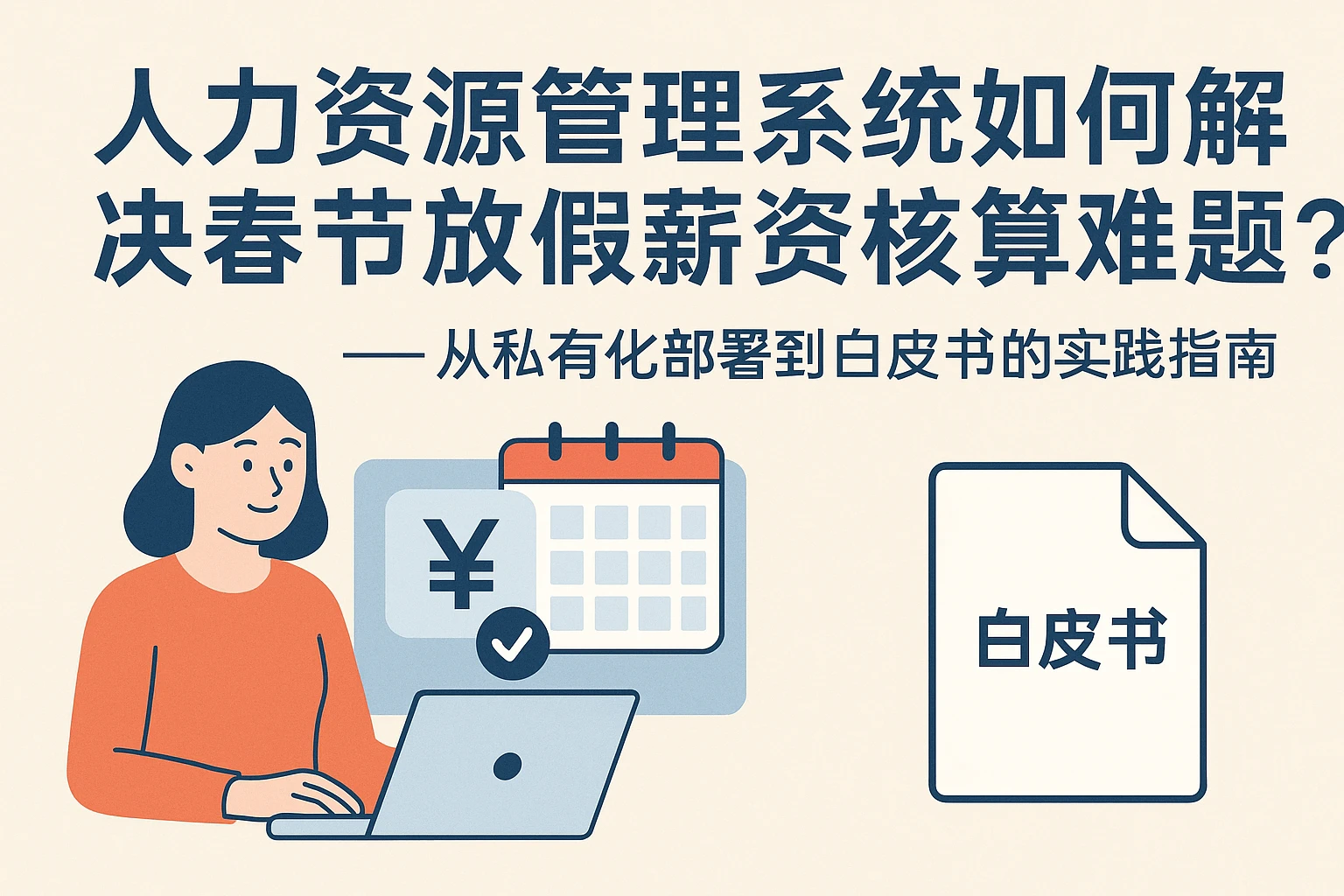 人力资源管理系统如何解决春节放假薪资核算难题?——从私有化部署到白皮书的实践指南