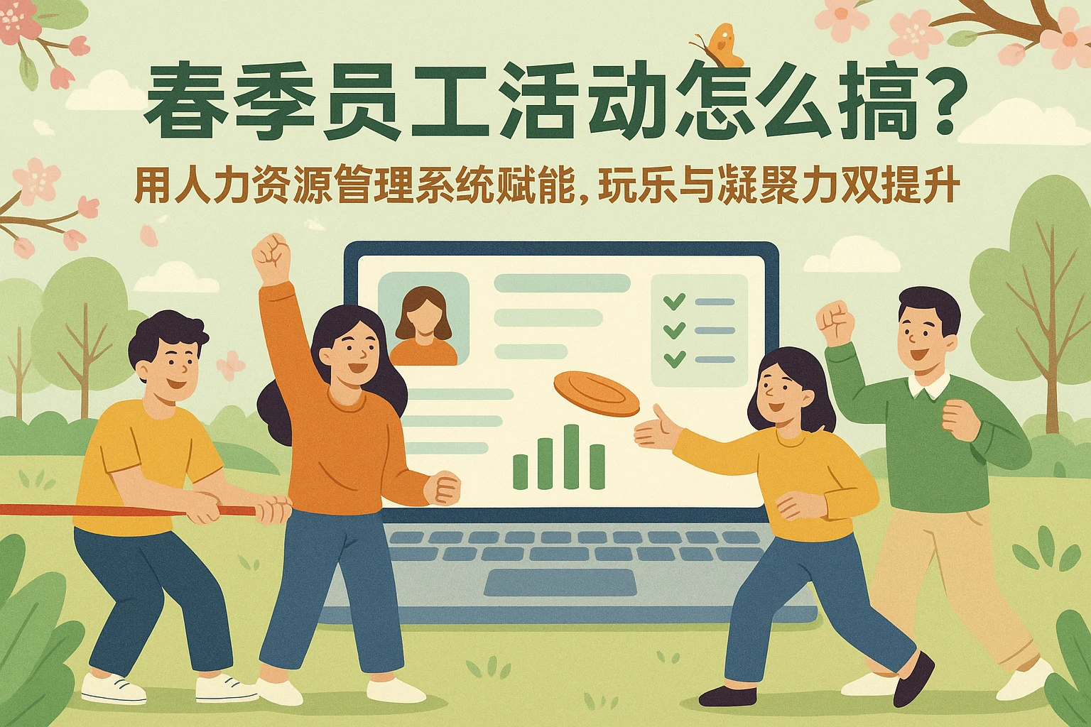 春季员工活动怎么搞？用人力资源管理系统赋能，玩乐与凝聚力双提升