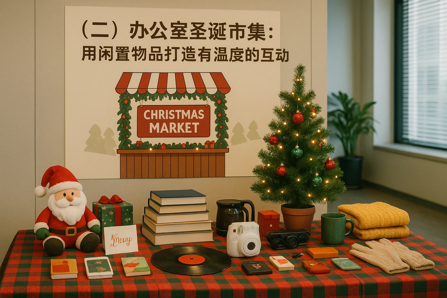 (二)“办公室圣诞市集”:用闲置物品打造有温度的互动