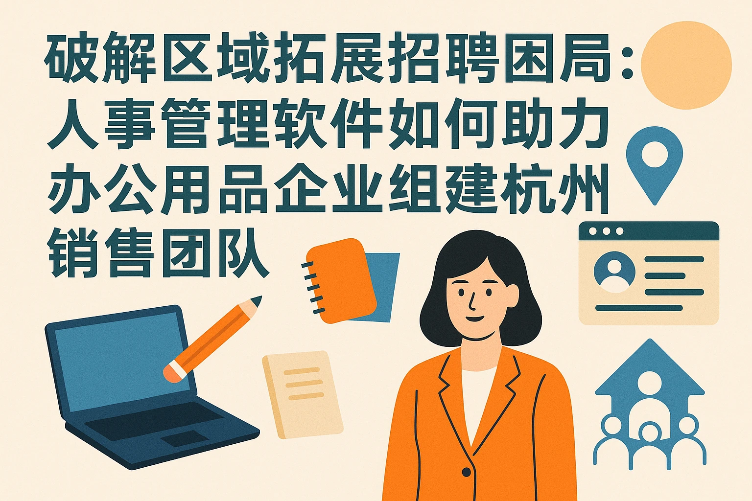 破解区域拓展招聘困局：人事管理软件如何助力办公用品企业组建杭州销售团队