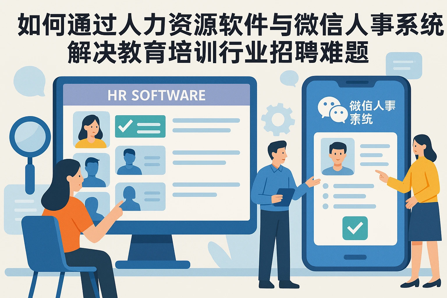 如何通过人力资源软件与微信人事系统解决教育培训行业招聘难题