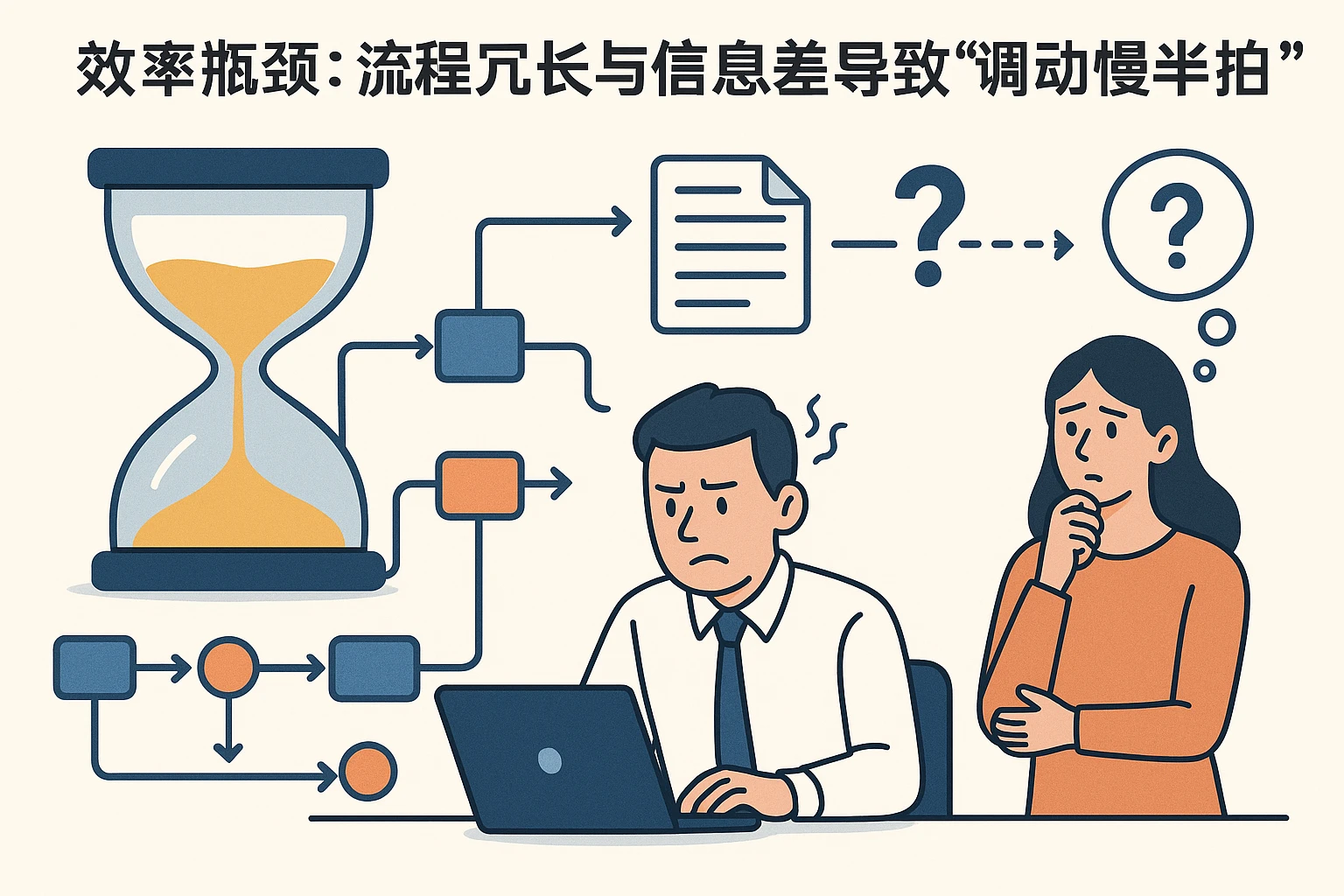 2. 效率瓶颈:流程冗长与信息差导致“调动慢半拍”
