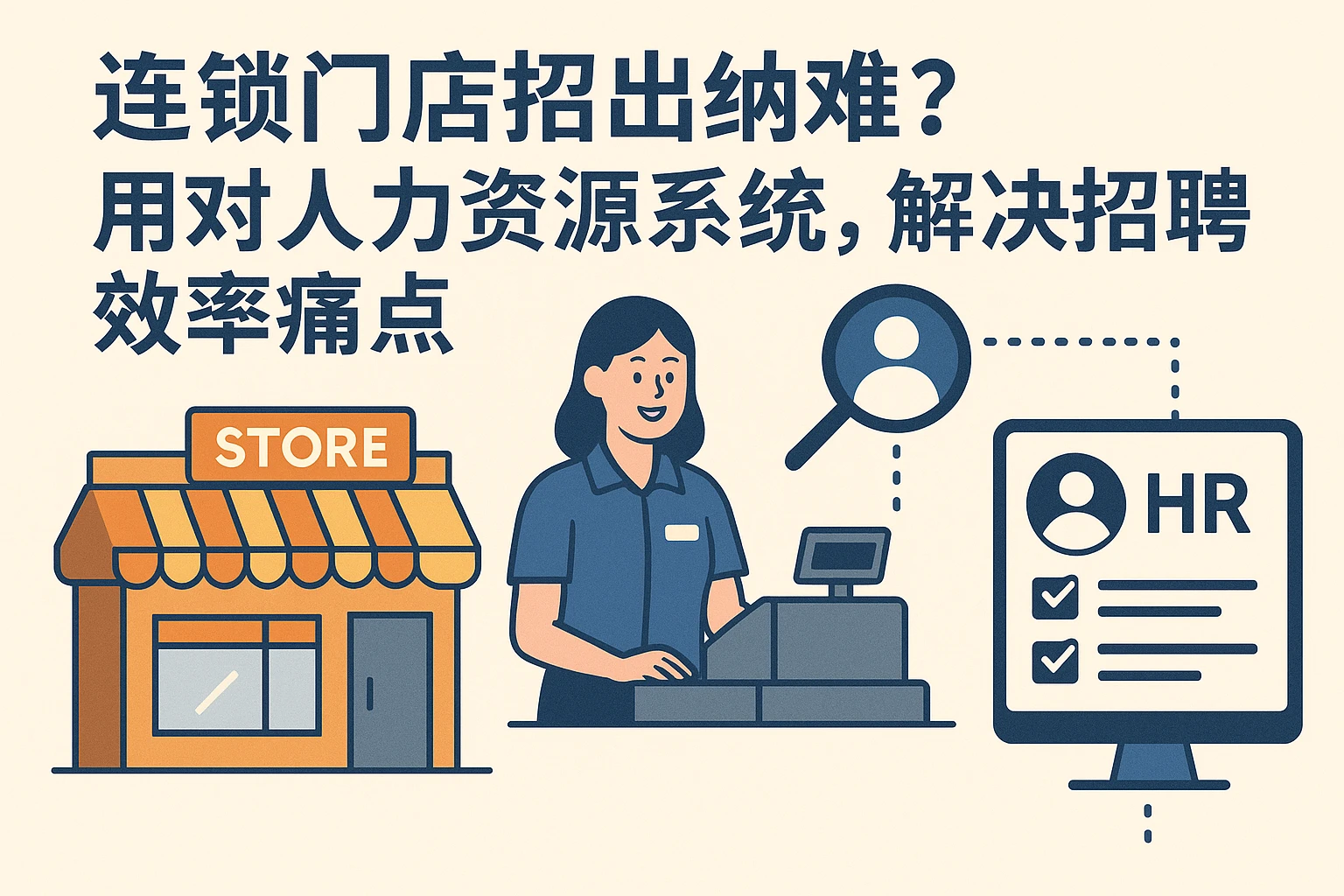 连锁门店招出纳难？用对人力资源系统，解决招聘效率痛点