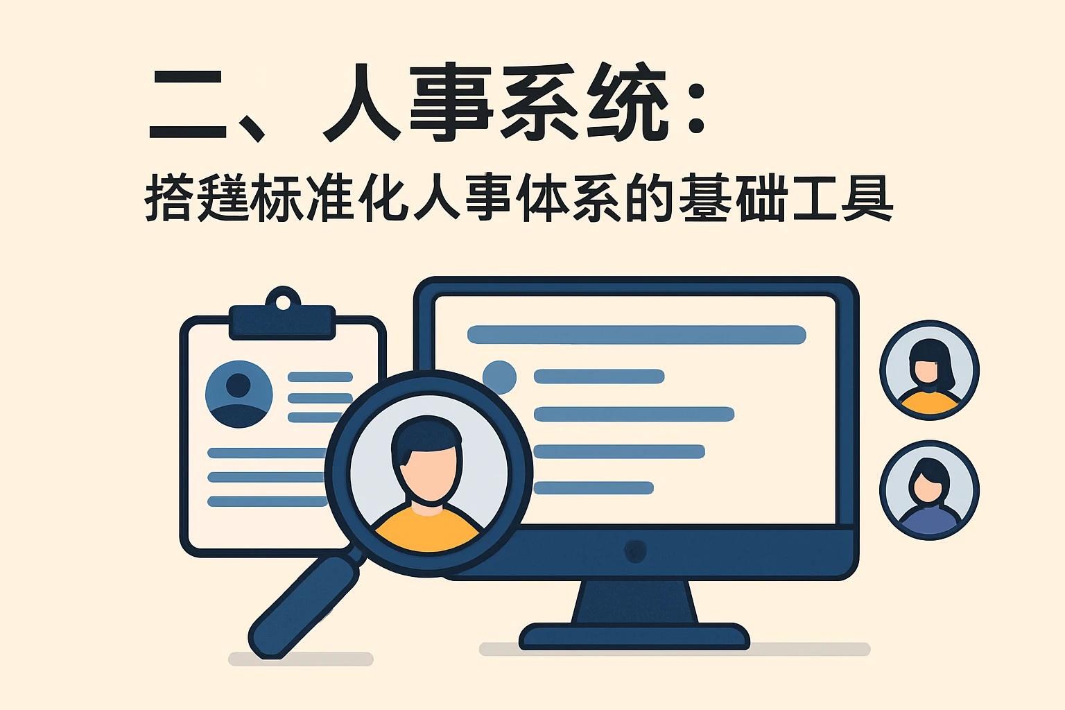 二、人事系统：搭建标准化人事体系的基础工具