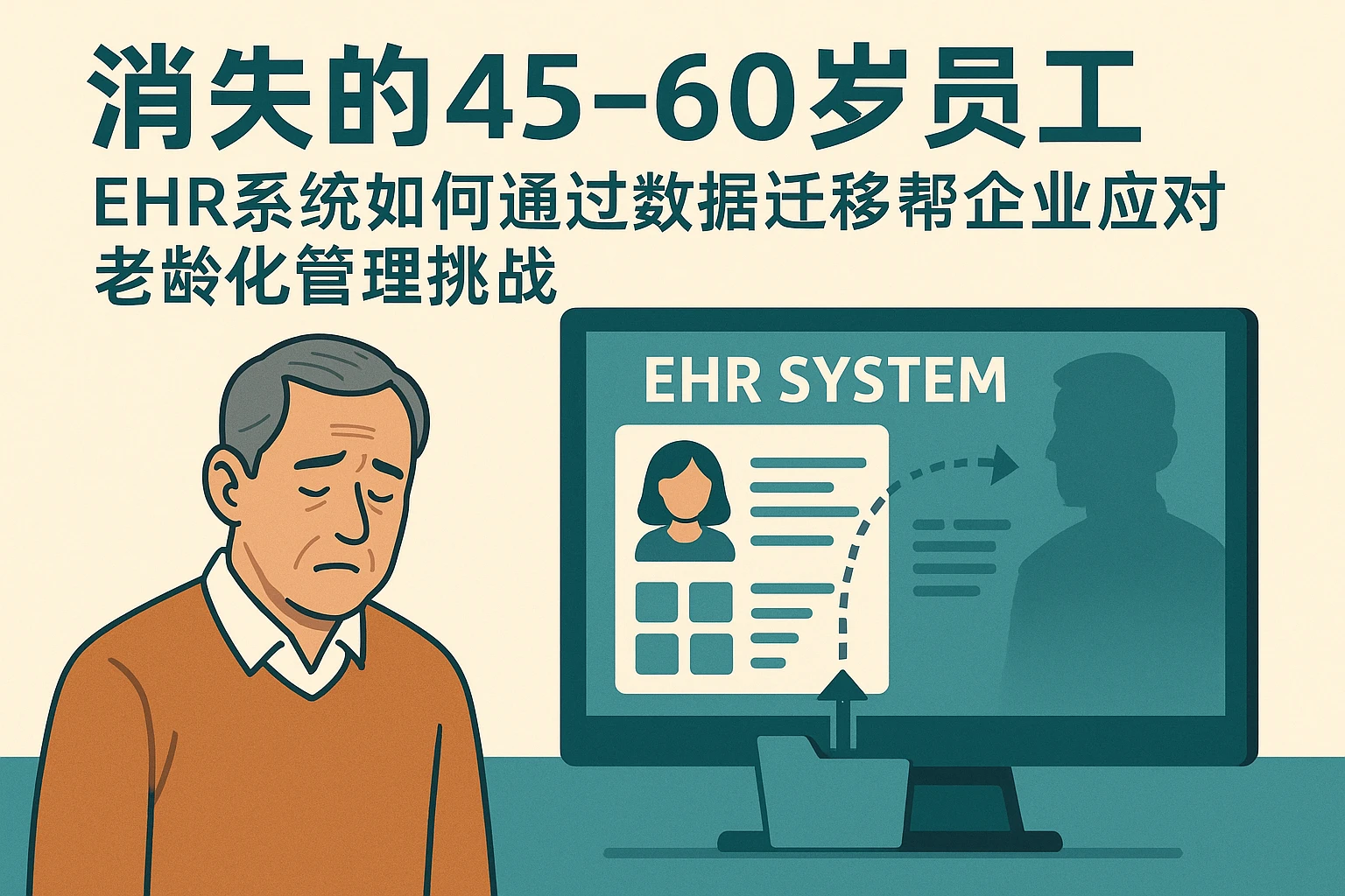消失的45-60岁员工：EHR系统如何通过数据迁移帮企业应对老龄化管理挑战