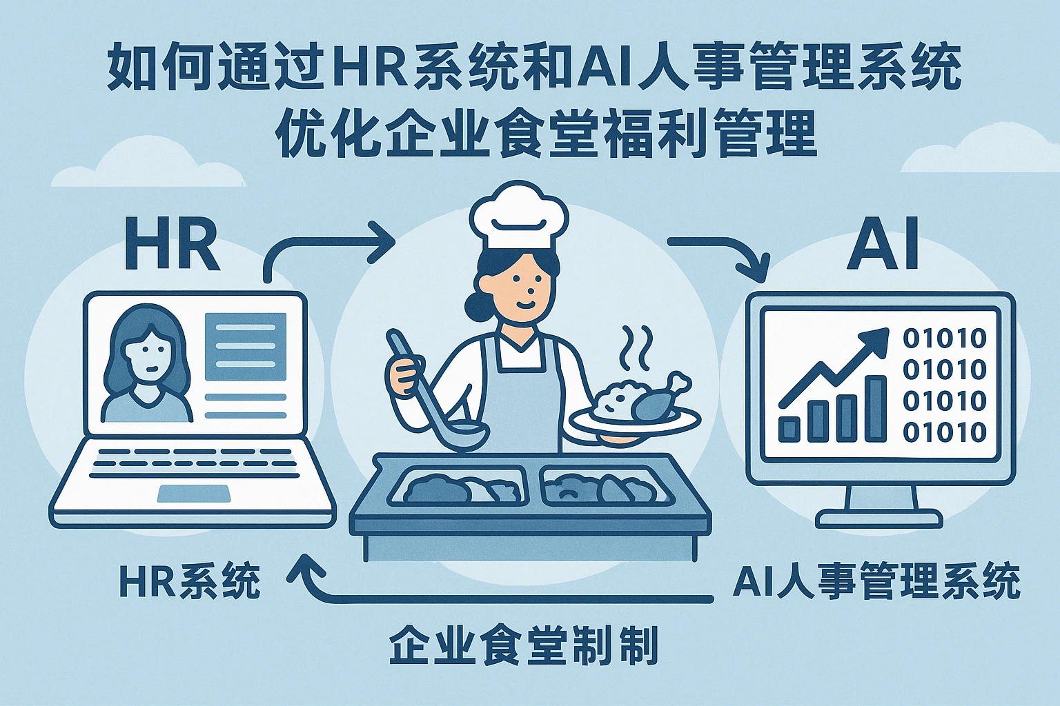 如何通过HR系统和AI人事管理系统优化企业食堂福利管理