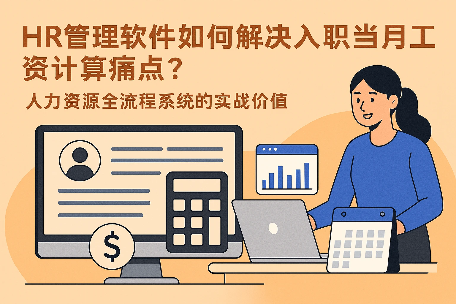 HR管理软件如何解决入职当月工资计算痛点？人力资源全流程系统的实战价值