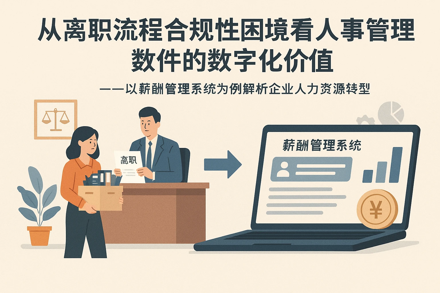 从离职流程合规性困境看人事管理软件的数字化价值——以薪酬管理系统为例解析企业人力资源转型