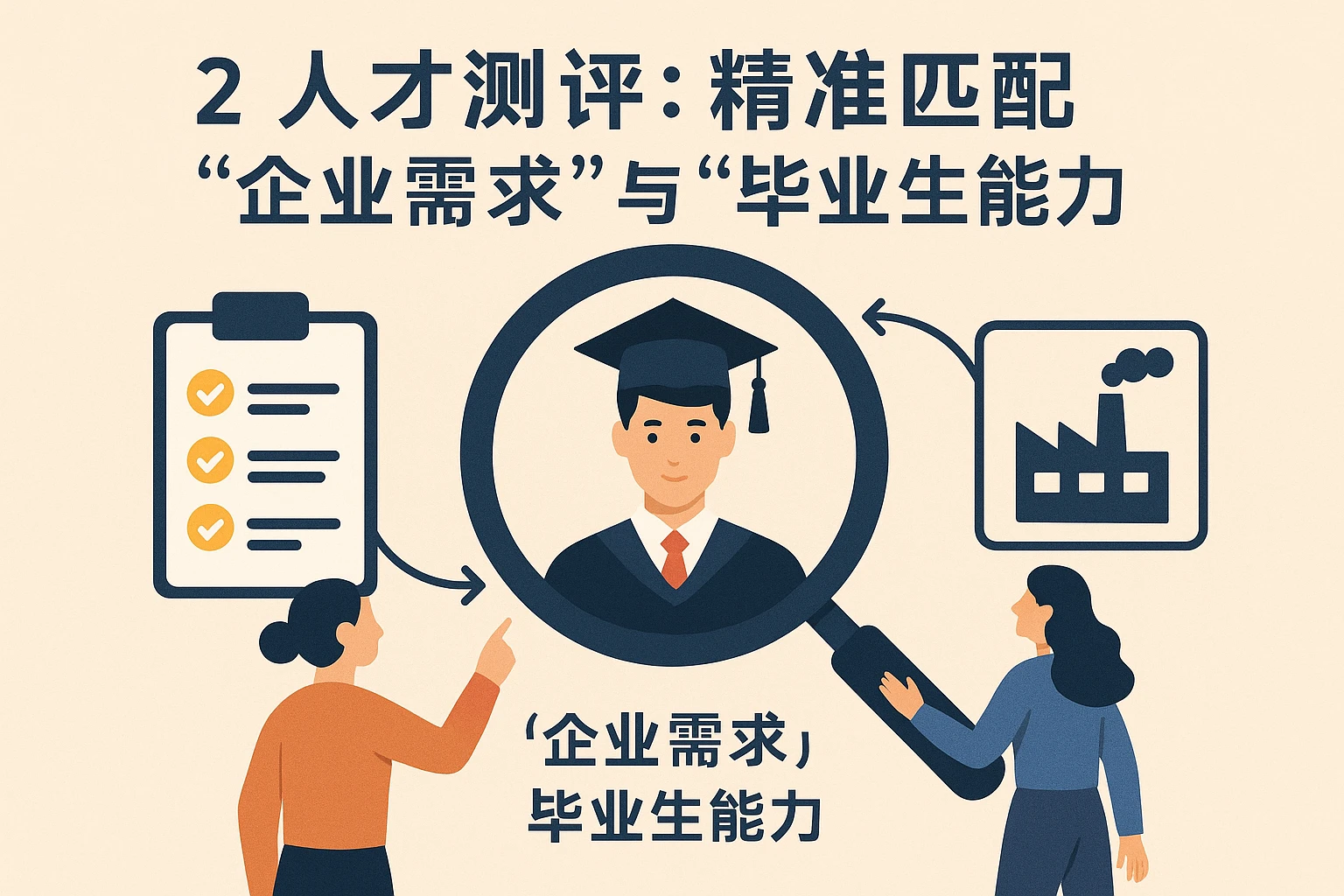 2. 人才测评：精准匹配“企业需求”与“毕业生能力”