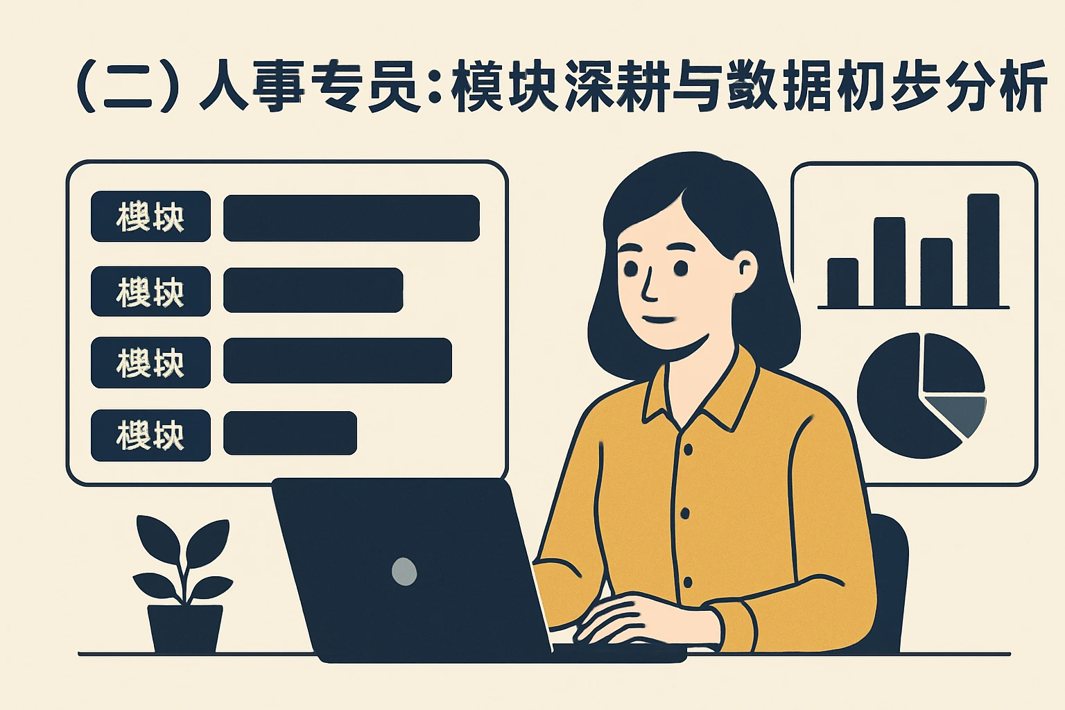 (二)人事专员:模块深耕与数据初步分析