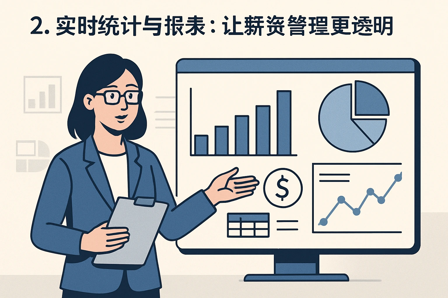 2. 实时统计与报表：让薪资管理更透明