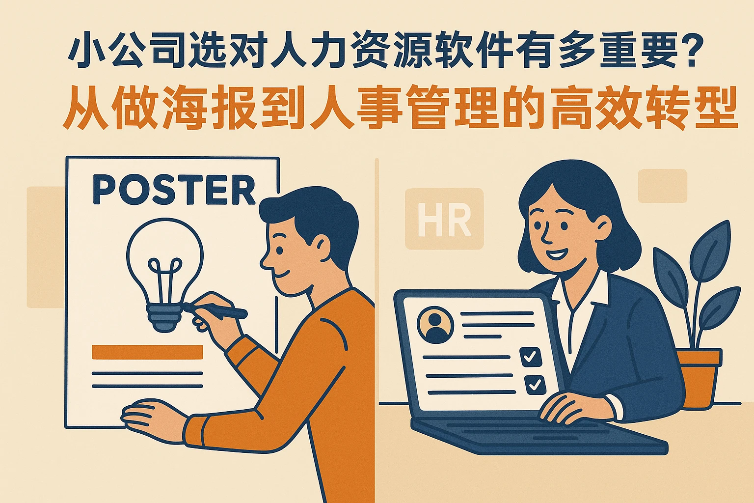 小公司选对人力资源软件有多重要?从做海报到人事管理的高效转型