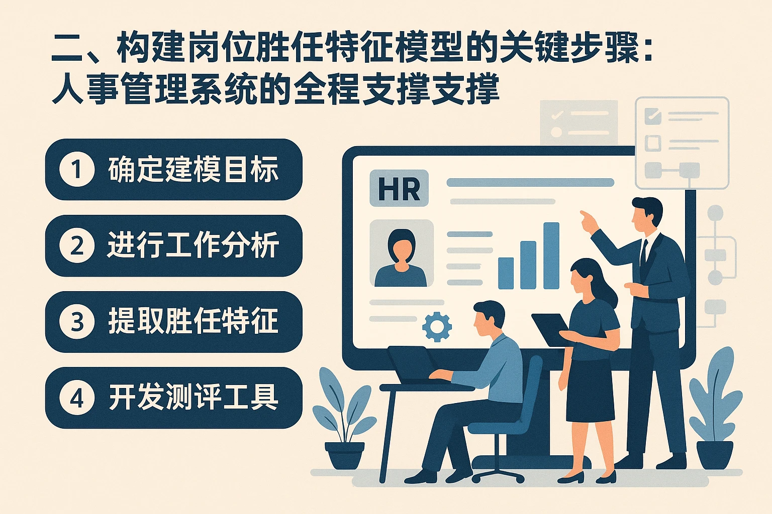二、构建岗位胜任特征模型的关键步骤:人事管理系统的全程支撑