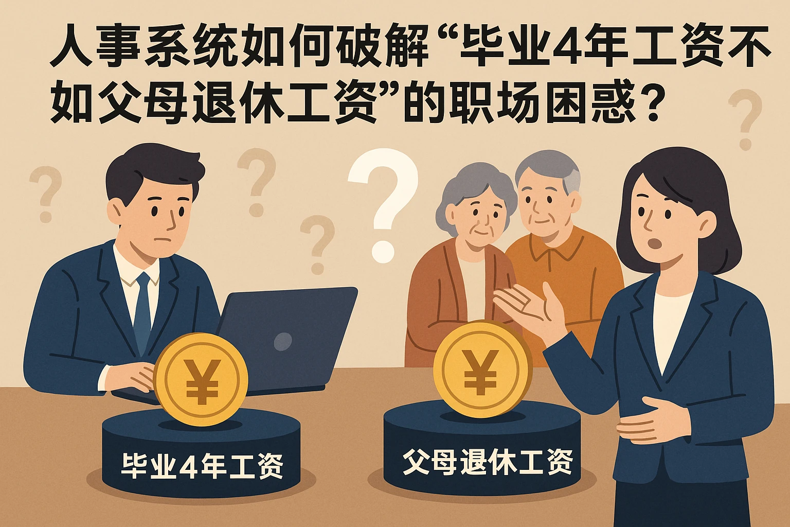 人事系统如何破解“毕业4年工资不如父母退休工资”的职场困惑？