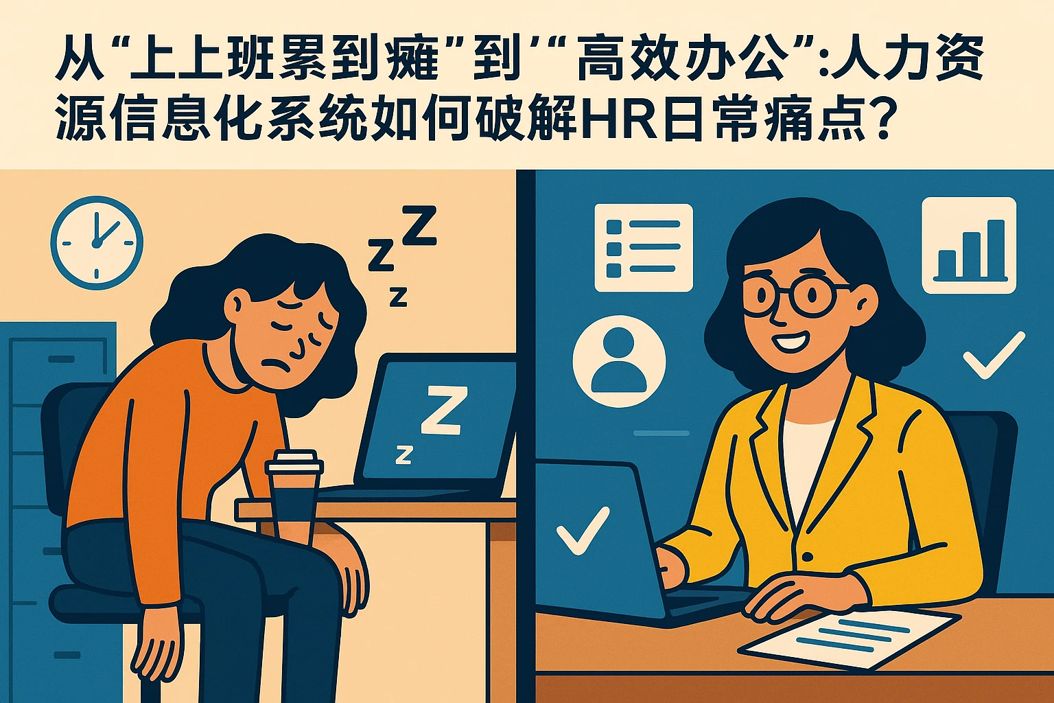 从“上班累到瘫”到“高效办公”:人力资源信息化系统如何破解HR日常痛点?