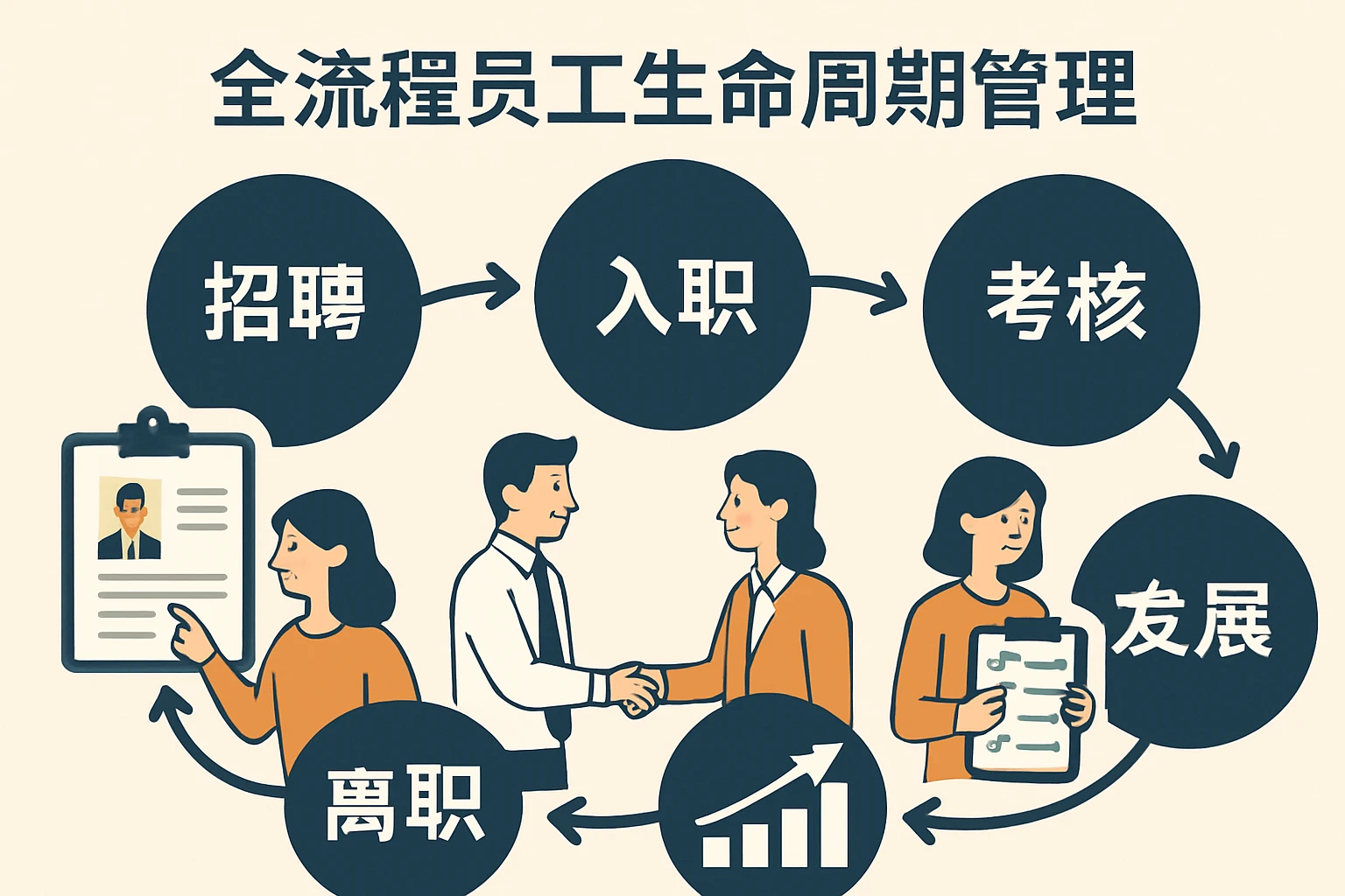 全流程员工生命周期管理