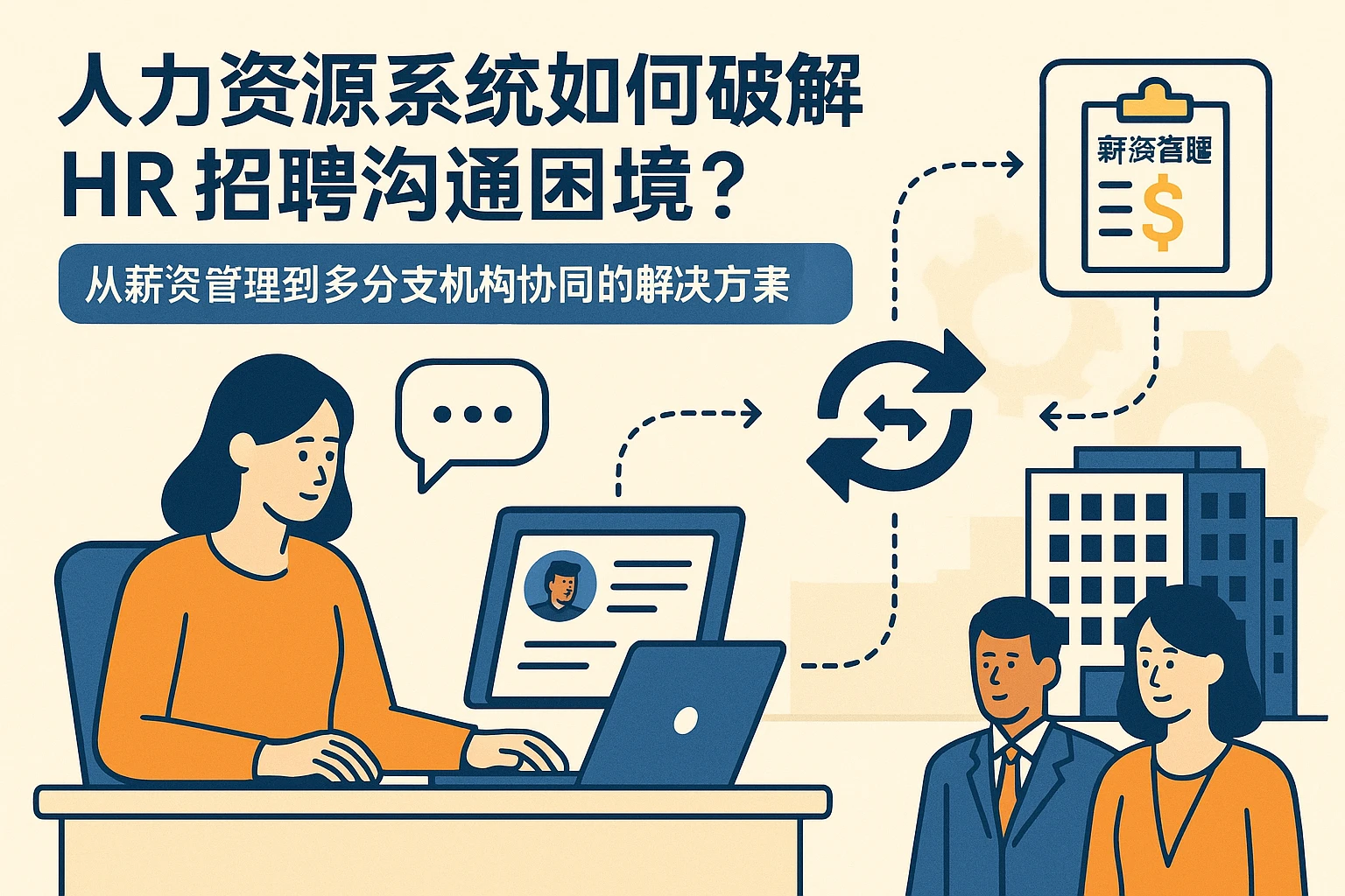 人力资源系统如何破解HR招聘沟通困境?从薪资管理到多分支机构协同的解决方案