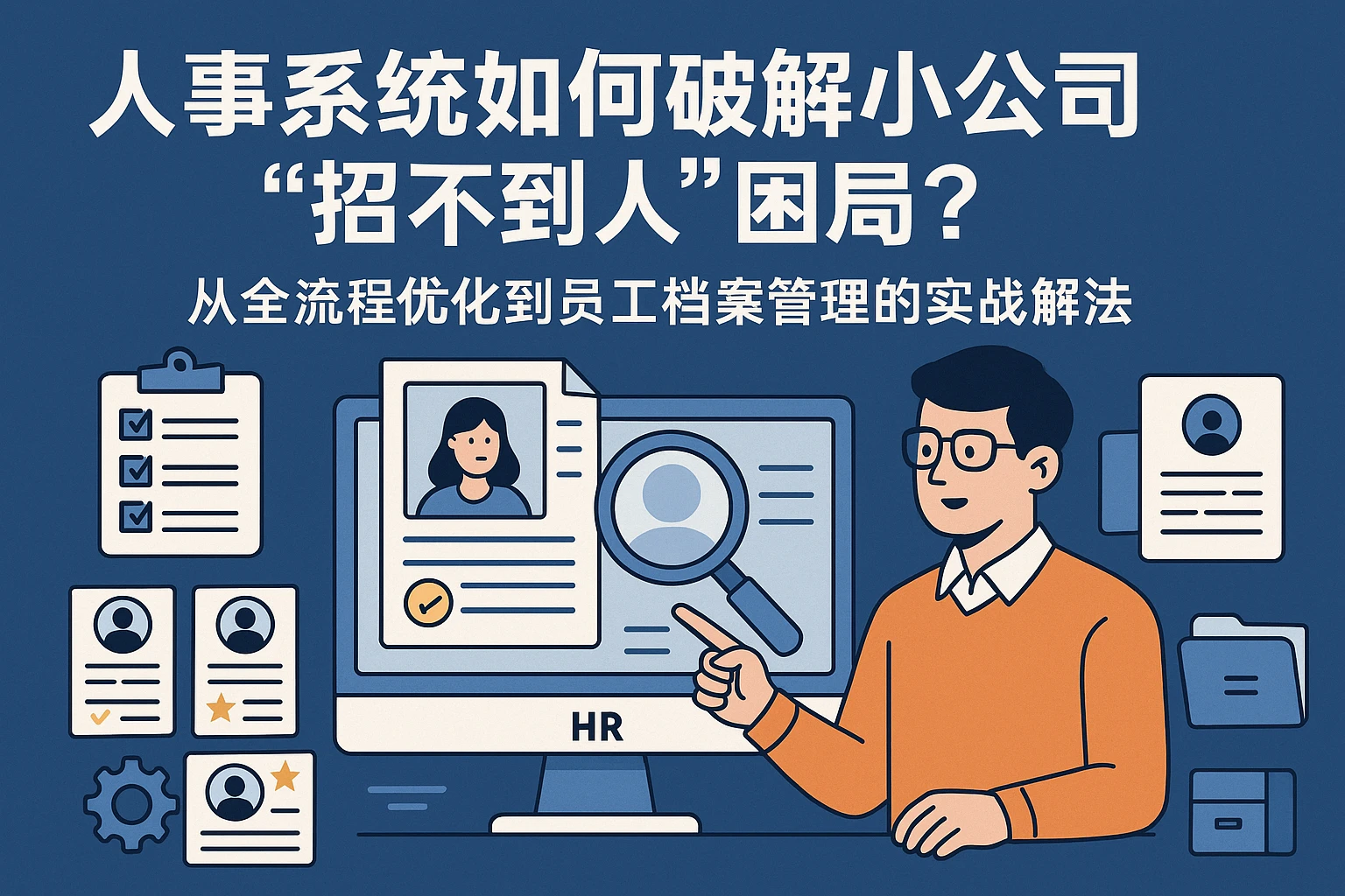 人事系统如何破解小公司“招不到人”困局？从全流程优化到员工档案管理的实战解法