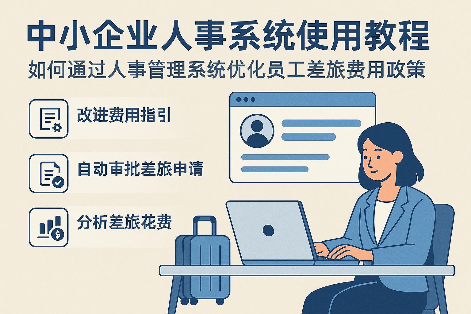 中小企业人事系统使用教程：如何通过人事管理系统优化员工差旅费用政策