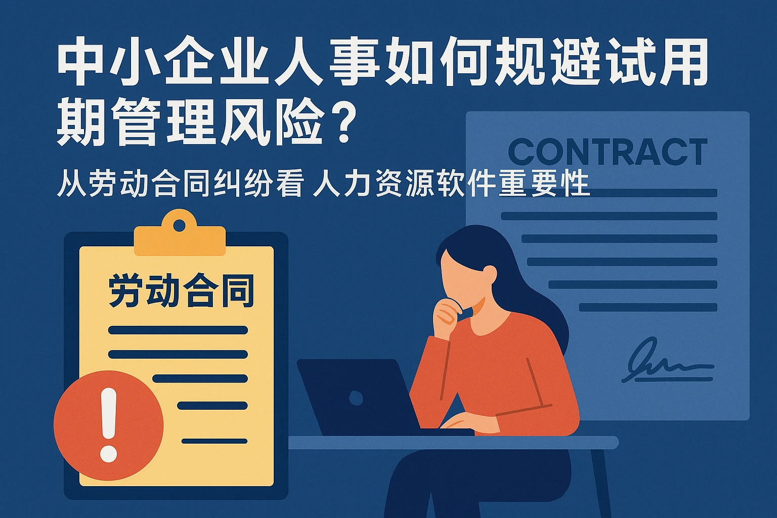 中小企业人事系统如何规避试用期管理风险?从劳动合同纠纷看人力资源软件的重要性